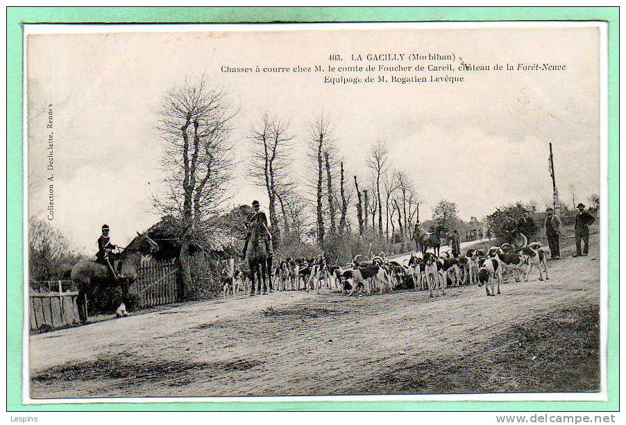 56 - La GACILLY -- Chasse à Cour Chez M. Le Comte De Foucher.....N° 403 - La Gacilly