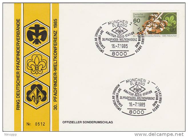 Germany-1985 30th Ssouting Conference, Souvenir Cover - Other & Unclassified