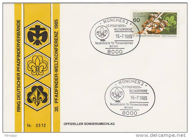 Germany-1985  30th Girl Guides Congress ,Weiden Postmark   Souvenir Cover - Other & Unclassified