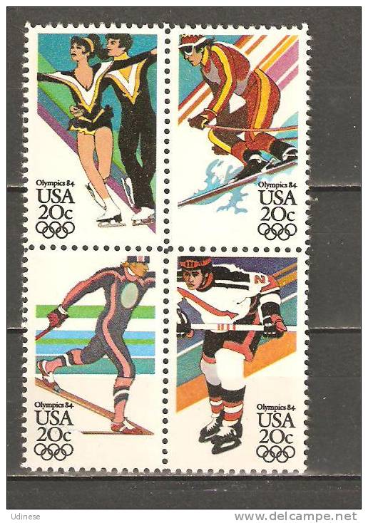 USA 1984 - SARAJEVO OLYMPIC GAMES - CPL. SET - MNH MINT NEUF - Hiver 1984: Sarajevo