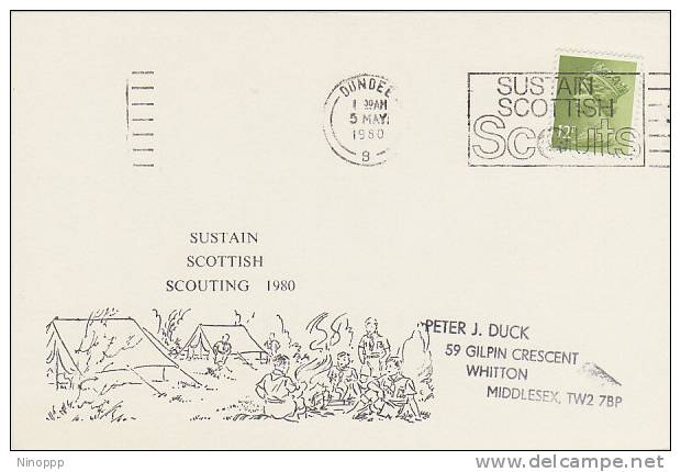 Great Britain-1980 Sustain Scottish Scouting Souvenir Card - Other & Unclassified