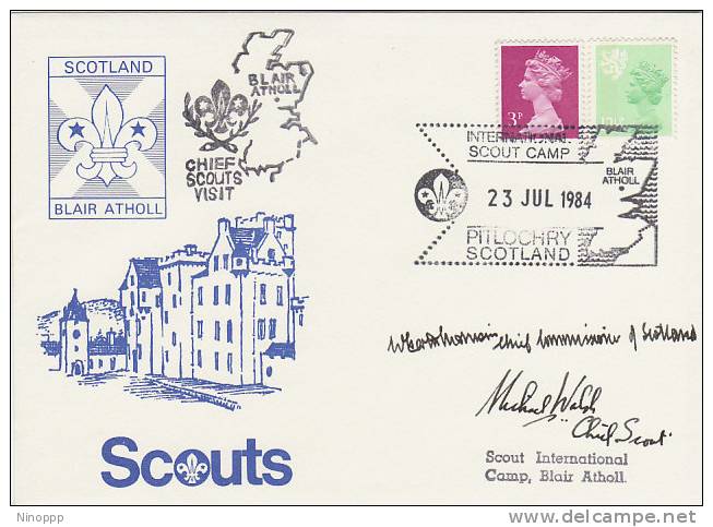 Great Britain-1984  Blair Atholl Scout Camp Signed Cover - Other & Unclassified