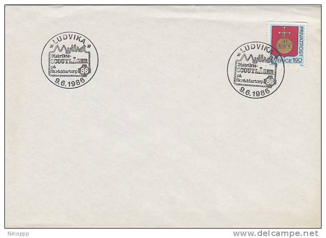 Sweden-1986 Ludvika Scout Camp Souvenir Cover - Other & Unclassified