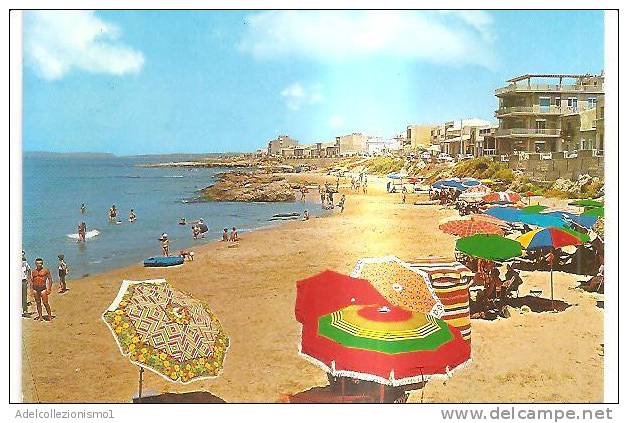 50315)cartolina Illustratoria Scoglitti - La Spiaggia E Panorama - Ragusa