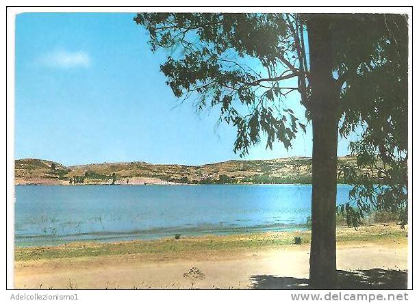 50325)cartolina Illustratoria Enna - Lago Di Pergusa E Panorama - Enna