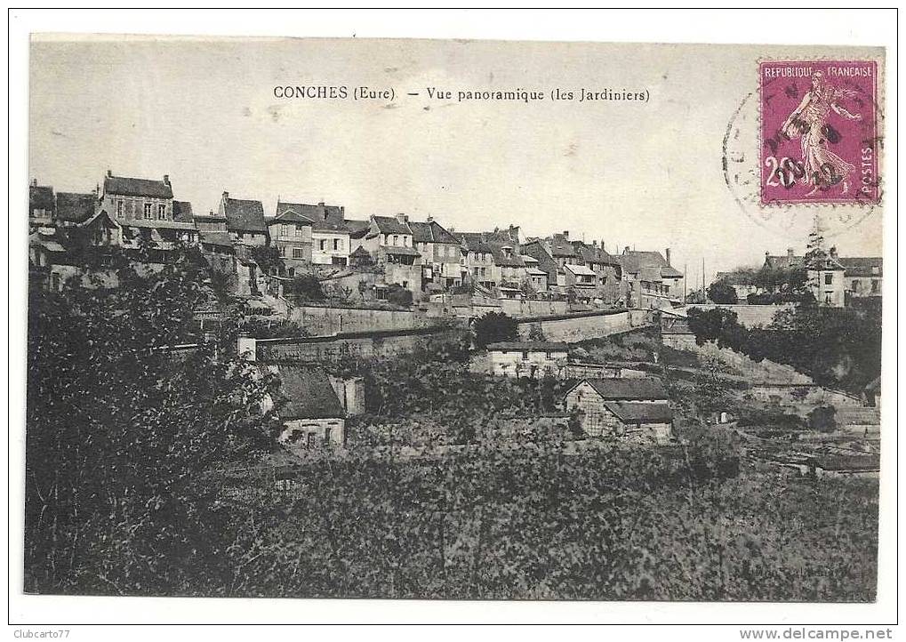 Conches-sur-Ouche (27) : Vue Générale Sur Les Jardiniers Env 1932. - Conches-en-Ouche