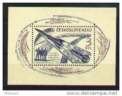 Space-espace - Tchecoslovaquie Bloc 25 **  - MNH - Blocks & Sheetlets