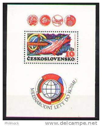 Space-espace - Tchecoslovaquie Bloc 47 **  - MNH - Blocks & Sheetlets