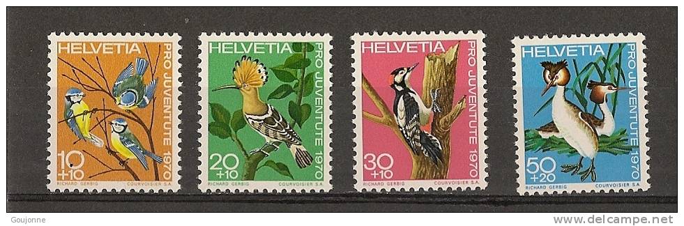 SUISSE  Faune Pour La Jeunesse  868 871** - Piciformes (pájaros Carpinteros)