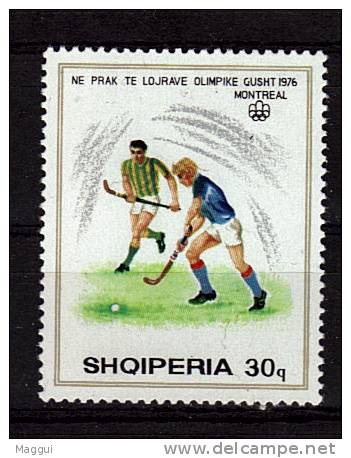 ALBANIE   N° 1631 * *  JO 1976  Hockey Sur Gazon - Hockey (Field)