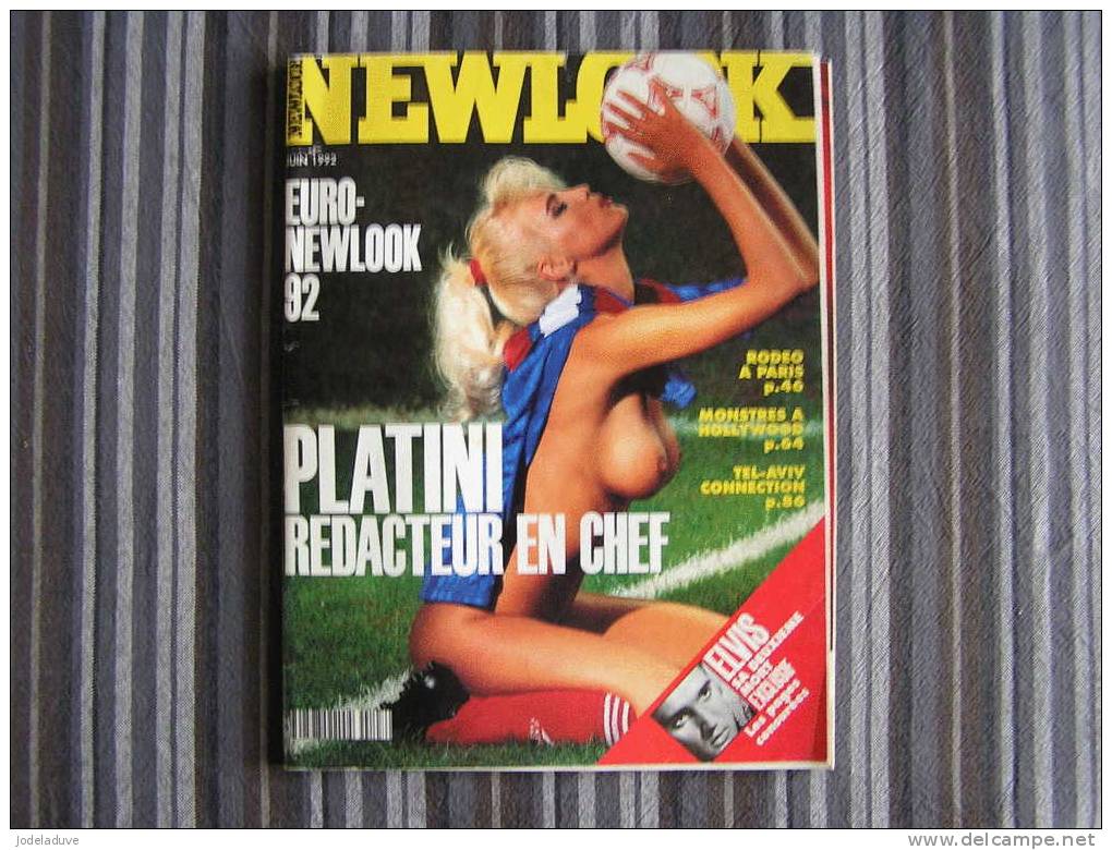 NEWLOOK N° 107 Juin 1992 Platini  Elvis Presley Rodéo à Paris Tel-Aviv - People