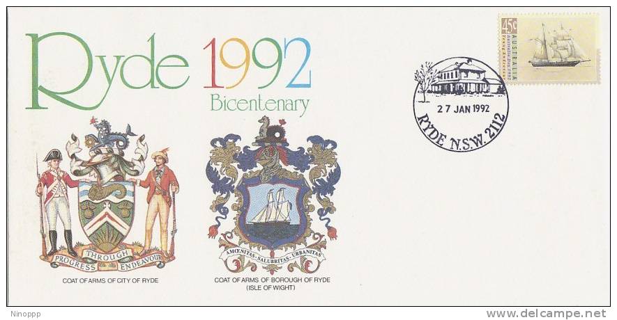 Australia-1992 Ryde Bicentenary Souvenir Cover - FDC