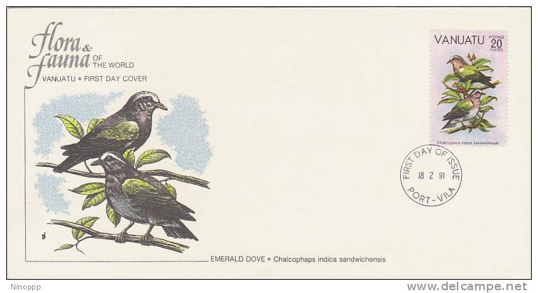 Vanuatu-1981 Fauna Birds Souvenir Cover - Vanuatu (1980-...)