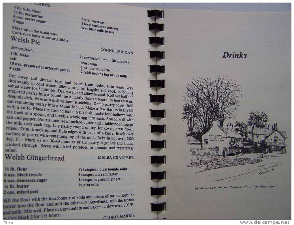 St.Mellons Village Hall Commemorative Cookery Book 1984-SOUP STARTERS MAIN COURSES CAKES DESSERTS DRINKS - Británica