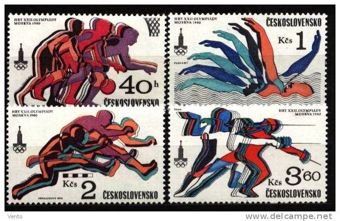 CS 1980 Mi 2547-50 ** - Unused Stamps