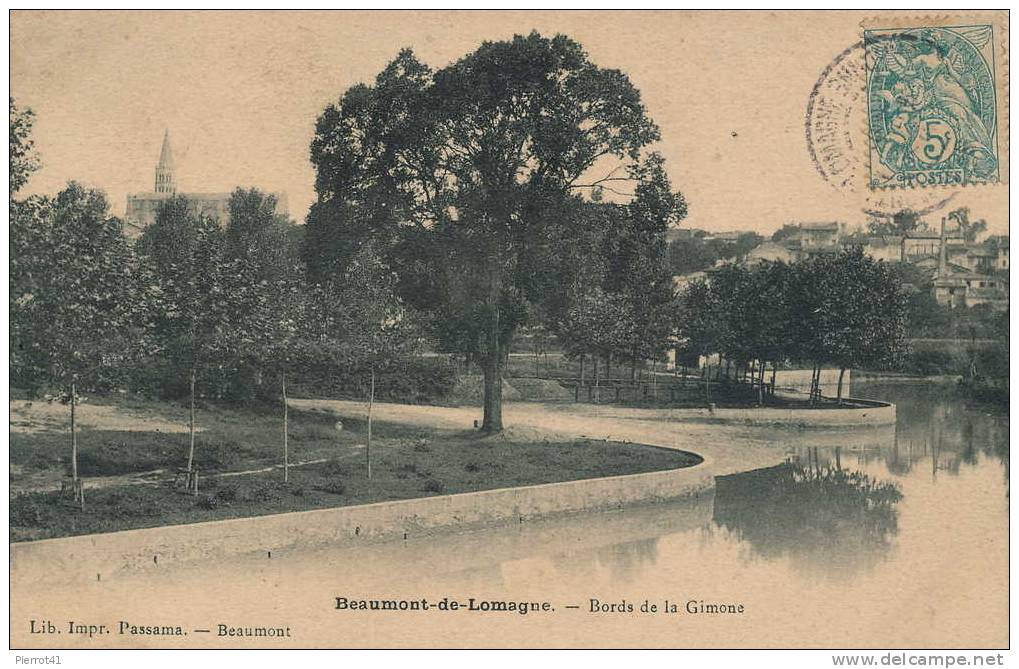 BEAUMONT DE LOMAGNE - Bords De La Gimone - Beaumont De Lomagne