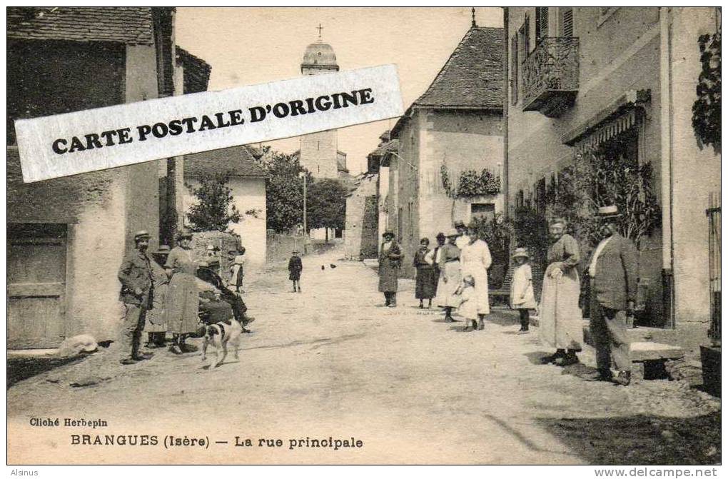 BRANGUES (ISERE) - LA RUE PRINCIPALE - Brangues