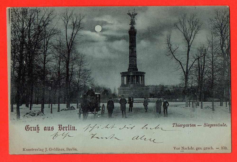 GRUSS AUS BERLIN THIERGARTEN - SIEGESSAULE. - Tiergarten