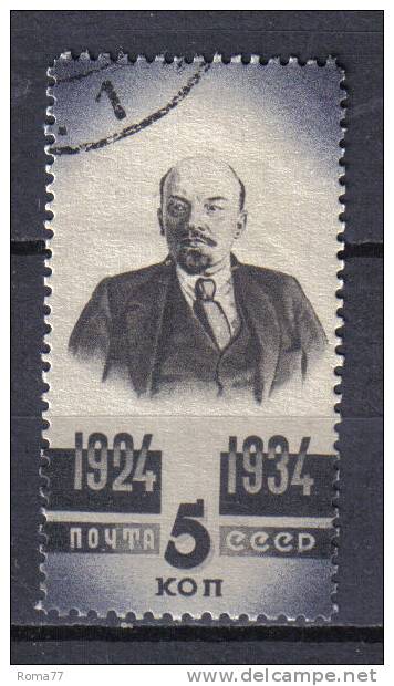 SS3276 - RUSSIA 1934 ,  Unificato N. 532  Usato . Lenin - Oblitérés