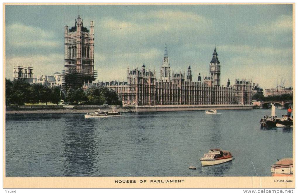 9745    Regno  Unito   London  Houses Of  Parliament  VG  1956 - Houses Of Parliament