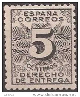 ES592-A718TS.Spain.Espagne .DERECHO DE ENTREGA 1931. (Ed 592**)  Sin Charnela .LUJO - Service