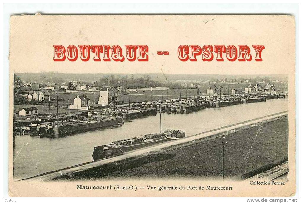 PENICHE - PENICHES Au Port De Maurecourt - Batellerie - Marinier - Dos Scané - Maurecourt