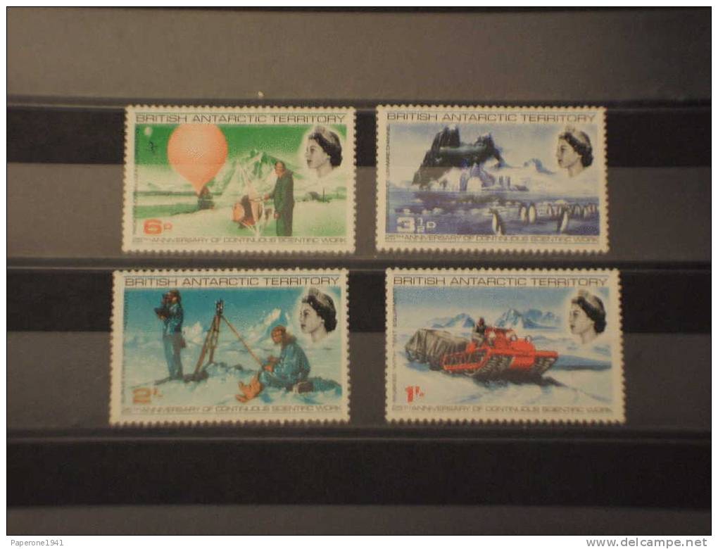 BRITISH ANTARCTIC T.-1969 SCIENTIFICA 4v.-NUOVI(++) - Ungebraucht