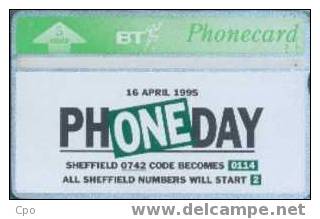 # UK_BT BTI114 Phoneday Regional - Sheffied 5 Landis&gyr   Tres Bon Etat - BT Edición Interna