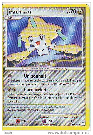 CARTE POKEMON JIRACHI NIV 42 31/146 NEUVE - Altri & Non Classificati