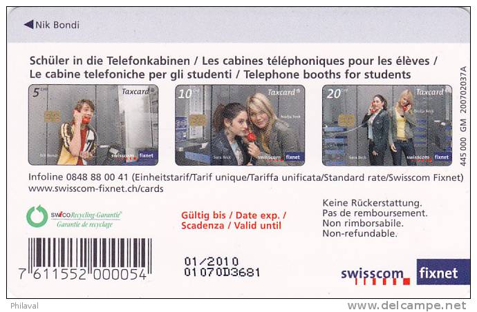 Télécarte / Taxcard Swisscom Fixnet 5 CHF - Schweiz