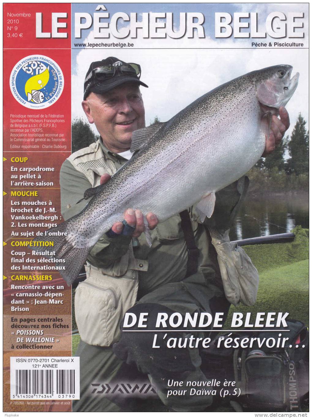 Le Pêcheur Belge 9 Novembre 2010 De Ronde Bleek - Caza & Pezca