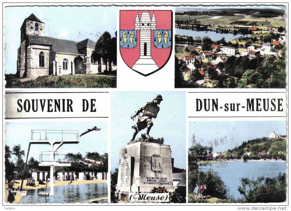 Carte Postale 55. Dun-sur-Meuse  Trés Beau Plan - Dun Sur Meuse