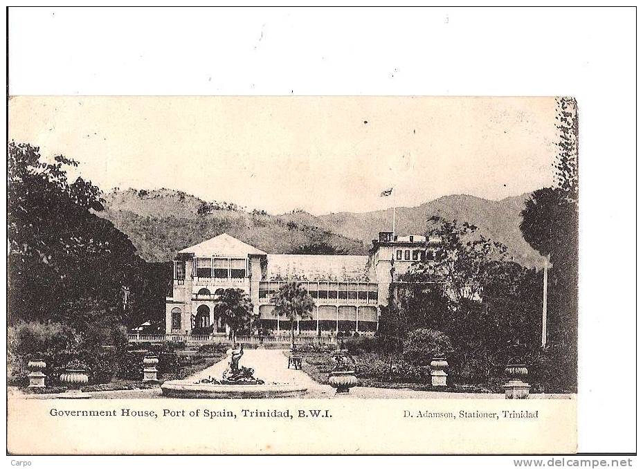 Government House, Port Of Spain, Trinidad, B.W.I. - Trinidad