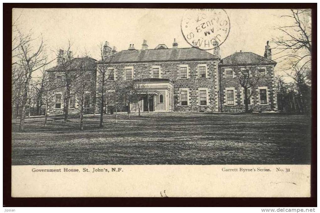 Cpa Du Canada Terre Neuve Labrador  St. John´s N.F. Government House ME2 - St. John's