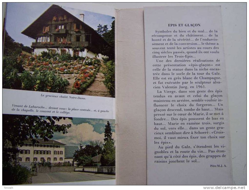 ALSACE-religion-LES TROIS-EPIS-DELTA 2000-1977 SAEP-illustrations Photographies-oeuvres D'art- - Turismo E Regioni