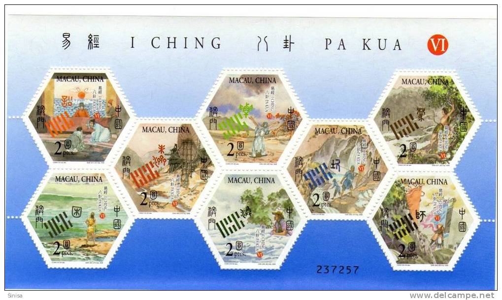 Macau / Hexagrames Book - Unused Stamps