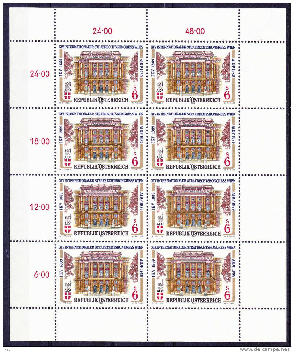 OOSTENRIJK - Briefmarken - 1989 - Blok  Nr 2002  - MNH** - Cote 9,00€ - Blokken & Velletjes