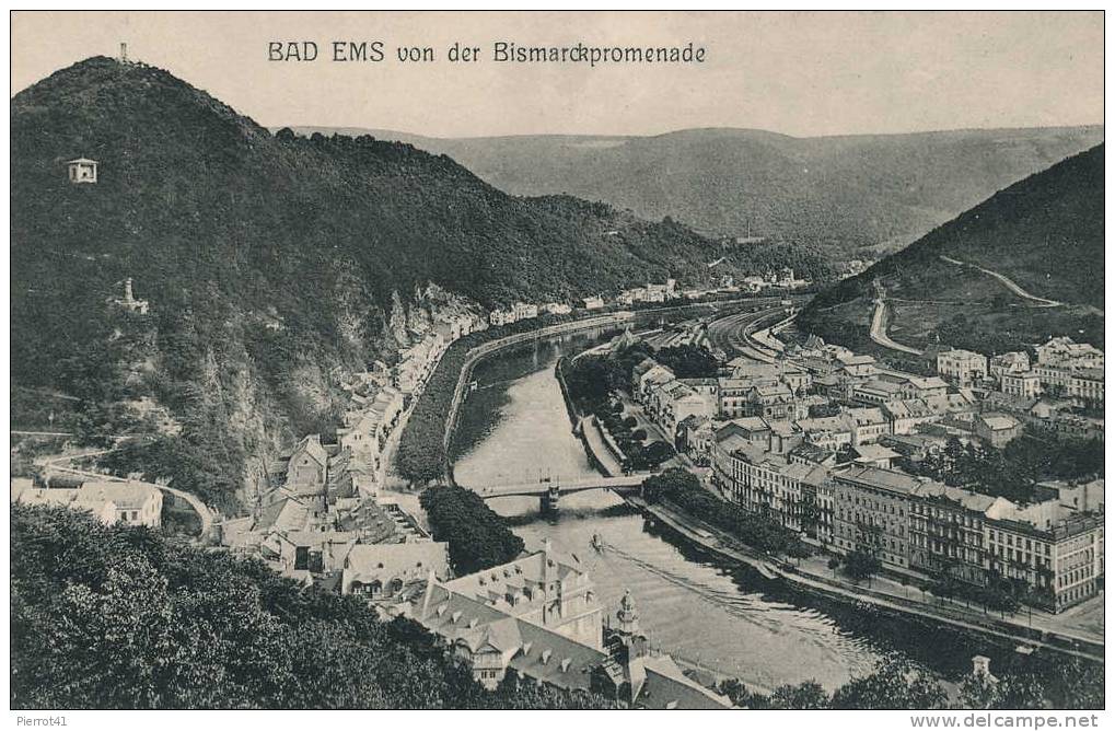 ALLEMAGNE - BAD EMS Von Der Bismarckpromenade - Bad Ems