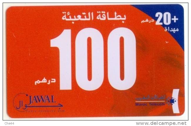 Carte Jawal 100 Dhs + 20 Offerts ! (Voir Commentaires) - Marruecos