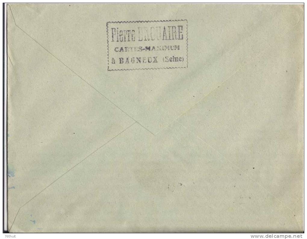 1948 - Enveloppe Lettre - SALON NAUTIQUE - PARIS -  Sur Enveloppe Espéranto - Pour Elbeuf - Esperanto