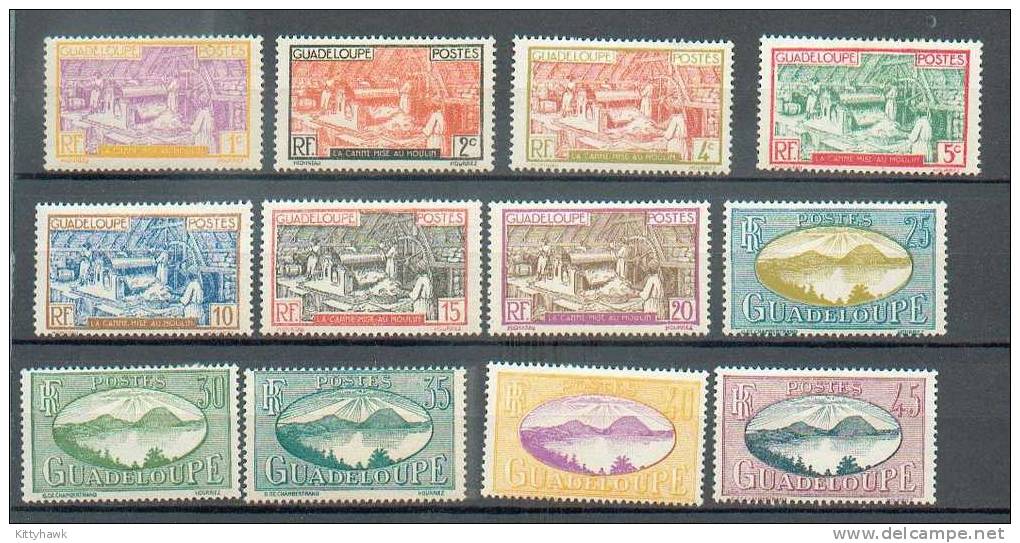 GUAD 303 - YT 99 à 122 * - En Majorité, Charnières Complètes - Le YT 114 Est Obli (1f) - Unused Stamps