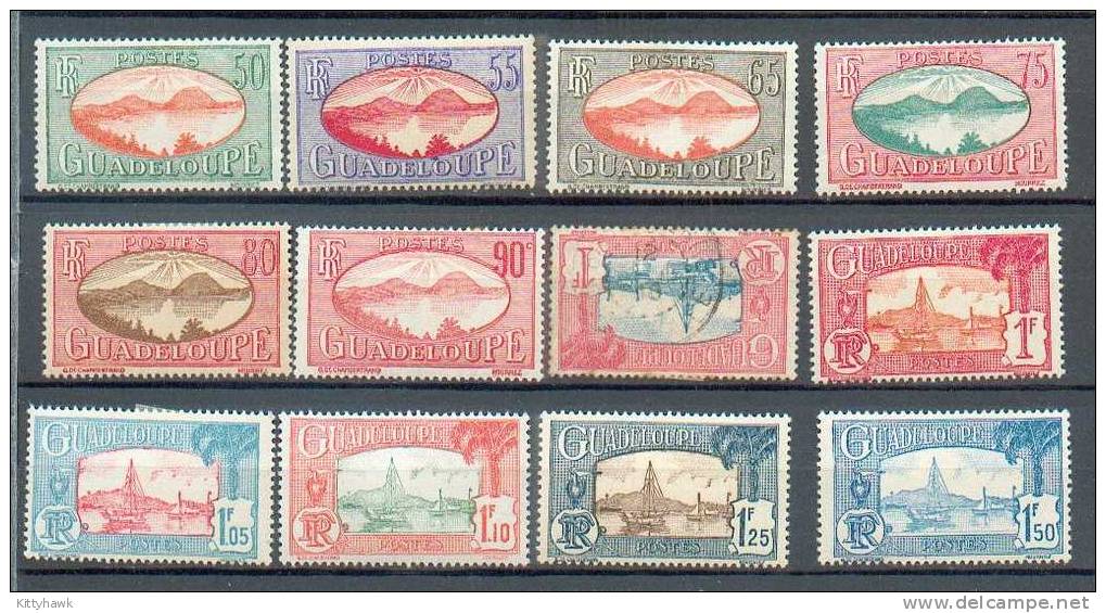 GUAD 303 - YT 99 à 122 * - En Majorité, Charnières Complètes - Le YT 114 Est Obli (1f) - Unused Stamps