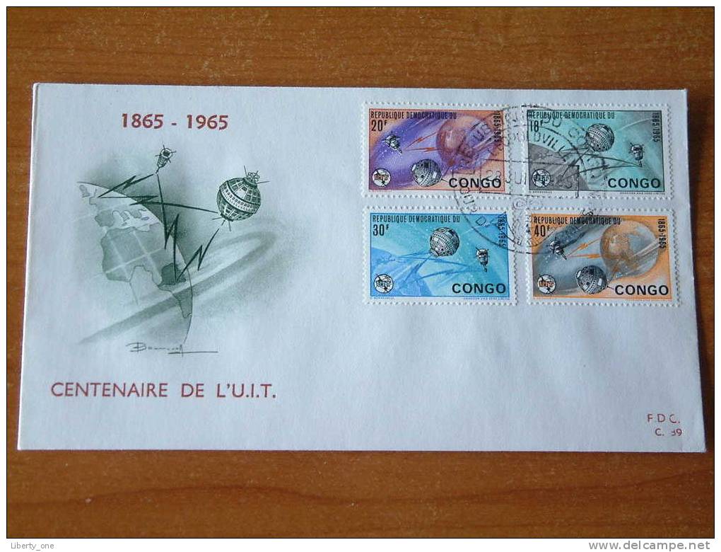 CENTENAIRE DE L'U.I.T. 28 JUIN 1965 FDC C. 39 ( Zie Foto´s Voor Details ) - FDC