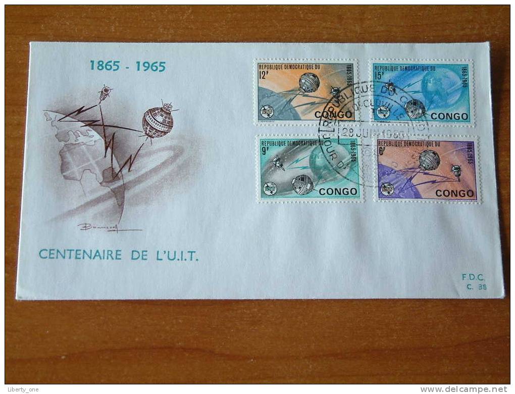 CENTENAIRE DE L´U.I.T. 28 JUIN 1965 FDC C. 38 ( Zie Foto´s Voor Details ) - FDC