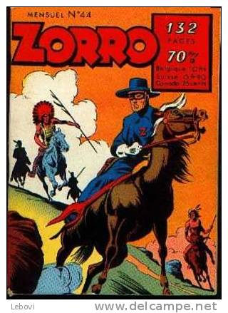 Z0RRO Mensuel N° 44 Du 12/1958 - Zorro