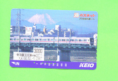 JAPAN -  Orange Picture Rail Ticket/Train As Scan - Welt