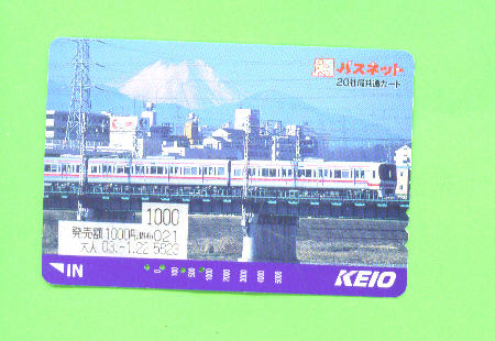 JAPAN -  Orange Picture Rail Ticket/Train As Scan - Welt