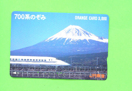 JAPAN -  Orange Picture Rail Ticket/Train As Scan - Welt