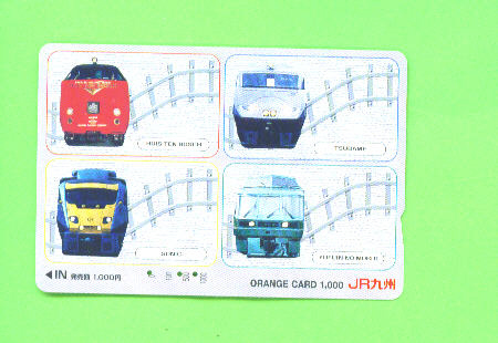 JAPAN -  Orange Picture Rail Ticket/Train As Scan - Welt