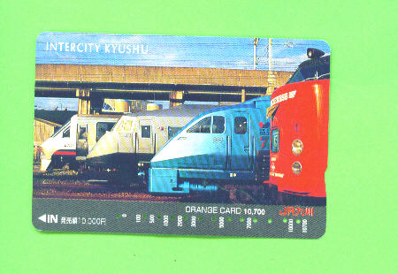 JAPAN -  Orange Picture Rail Ticket/Train As Scan - Monde